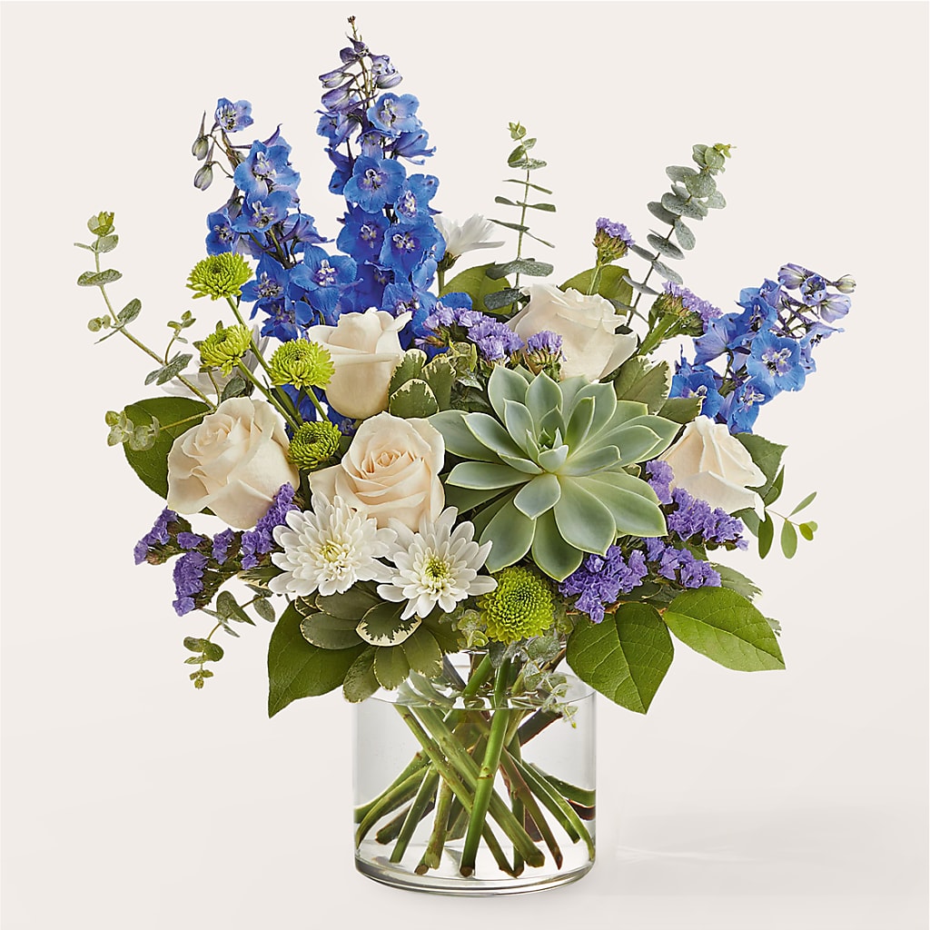 Cerulean Waves Bouquet – 256 Florals, Huntsville AL