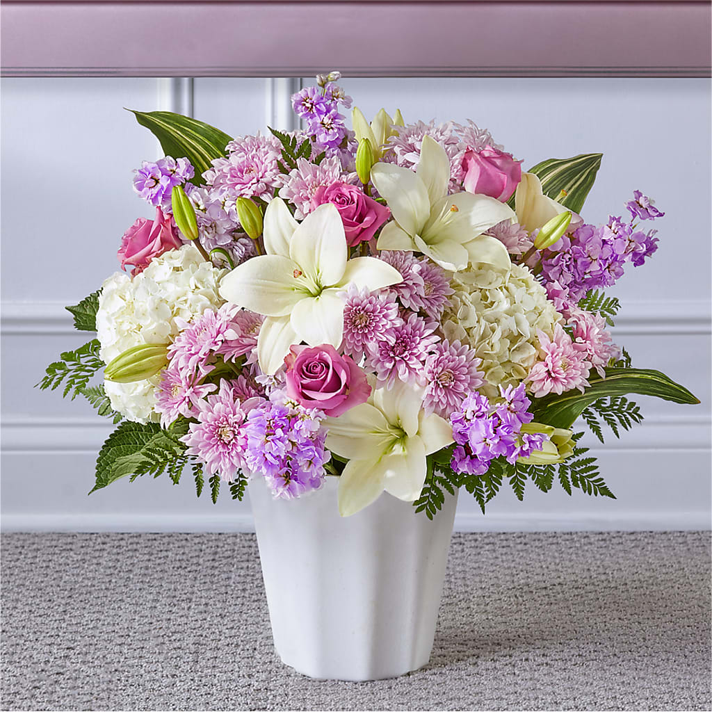 Heaven Sent Floor Basket – 256 Florals, Huntsville AL