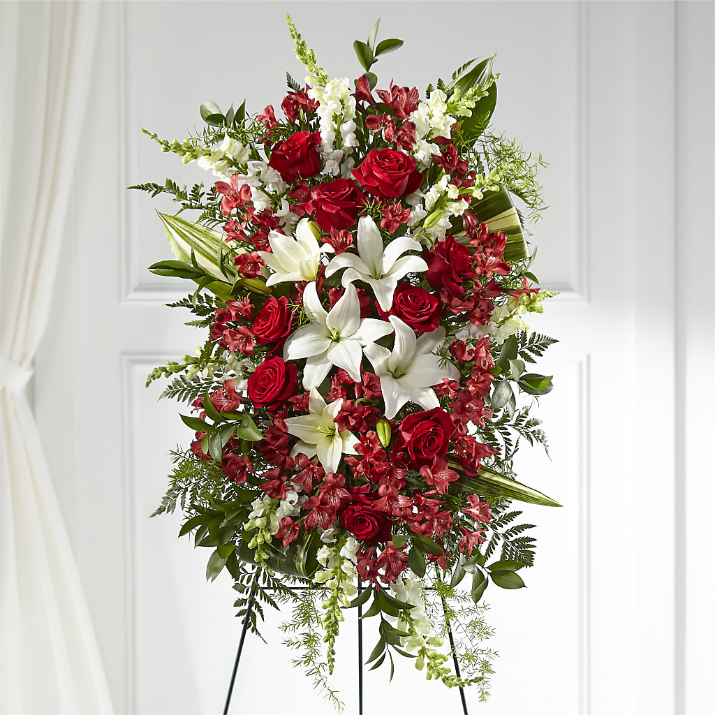 Everlasting Memory Standing Spray – 256 Florals, Huntsville AL