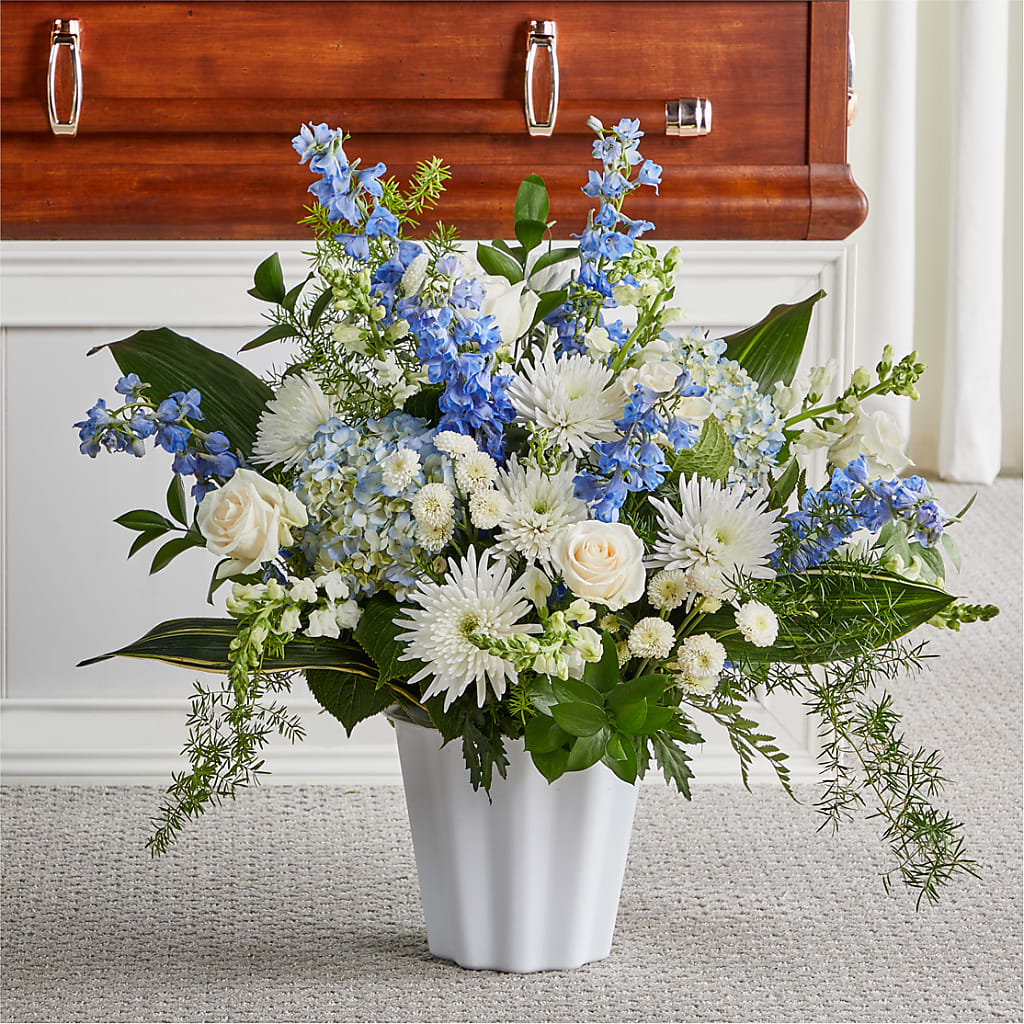 Everlasting Memories Floor Basket – 256 Florals, Huntsville AL