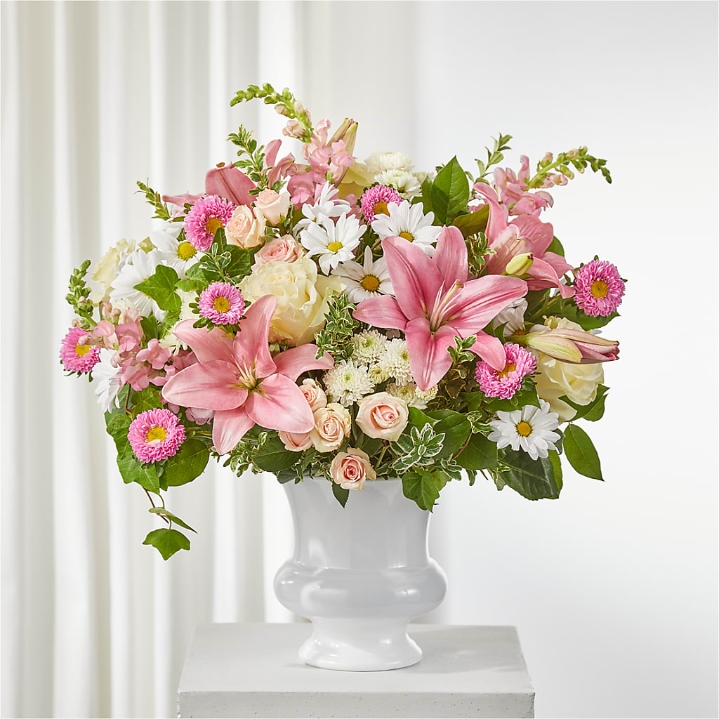 Empathetic Blooms Urn Arrangement – 256 Florals, Huntsville AL