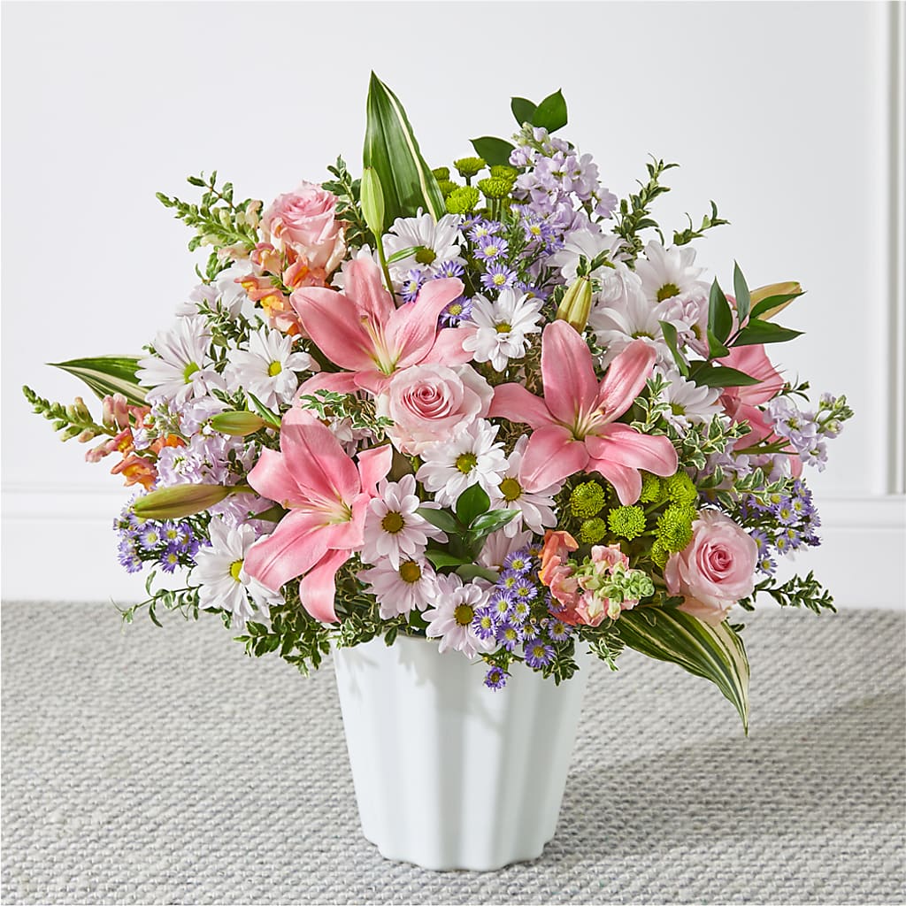 Abundant Compassion Floor Basket – 256 Florals, Huntsville AL