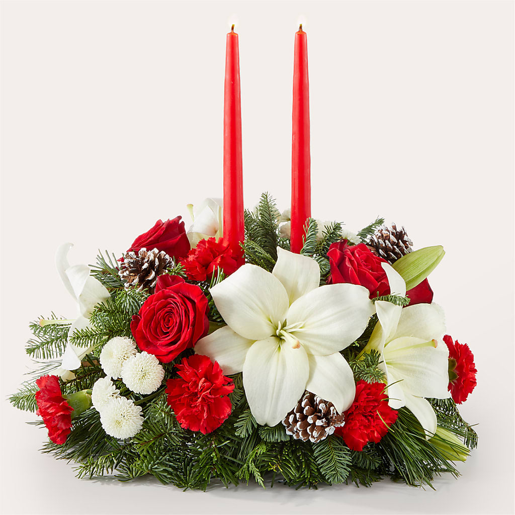 Seasonal Festivities Centerpiece – 256 Florals, Huntsville AL