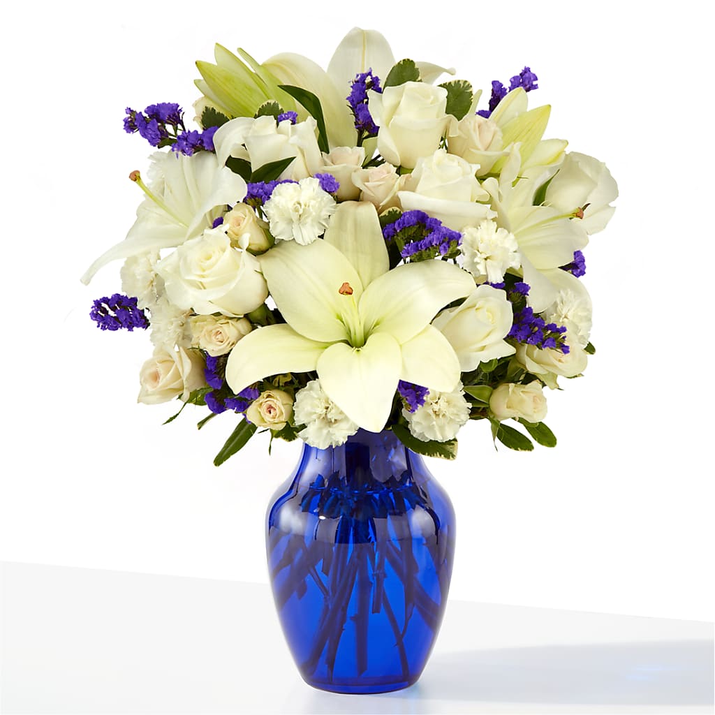 Sapphire Rush Bouquet – 256 Florals, Huntsville AL