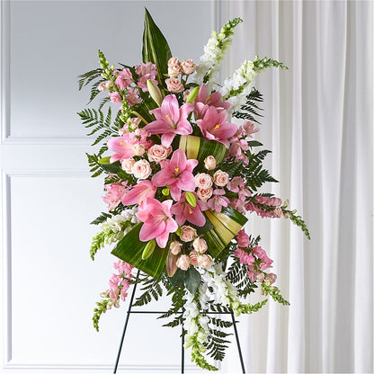 Elegant Embrace Standing Spray –  256 Florals, Huntsville AL