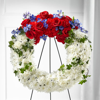 Patriotic Passion Wreath –  256 Florals, Huntsville AL