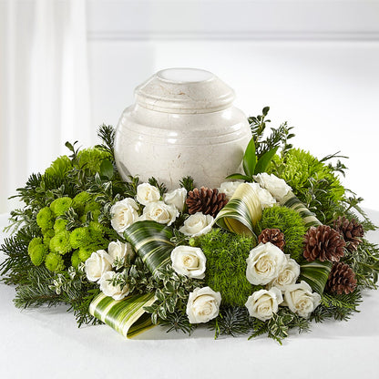 Precious Evergreen Cremation Adornment –  256 Florals, Huntsville AL
