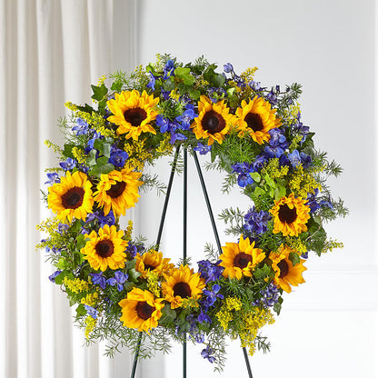 Bright Rays Wreath –  256 Florals, Huntsville AL