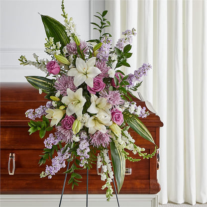 Grateful Hearts Standing Spray –  256 Florals, Huntsville AL