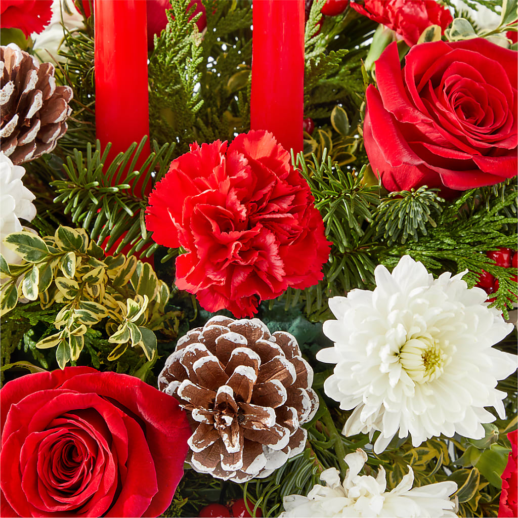 Holiday Soiree Centerpiece –  256 Florals, Huntsville AL