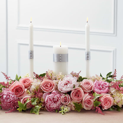 Worldwide Romance Unity Candle Arrangement –  256 Florals, Huntsville AL